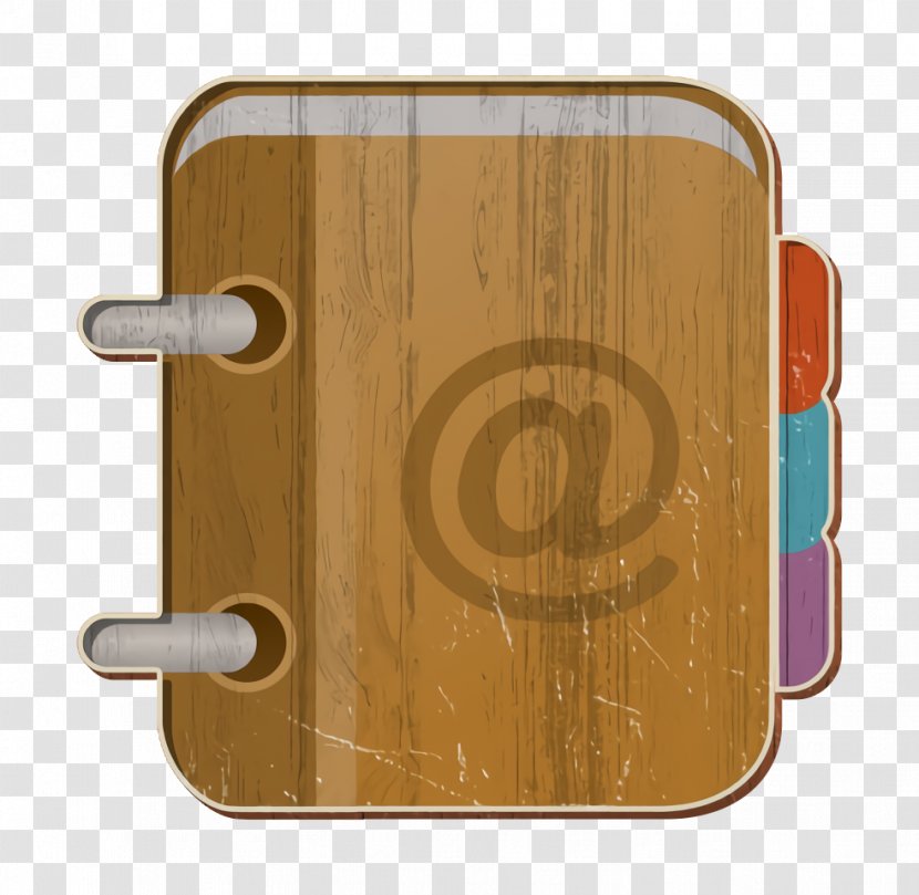 Contact Icon - Yellow Brown Transparent PNG