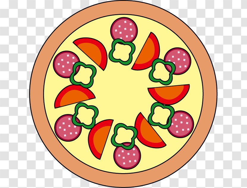 Pizza Italian Cuisine Salami Clip Art Food - Cartoon Transparent PNG