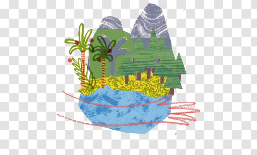 Tree Forest - Cartoon Mountains Transparent PNG