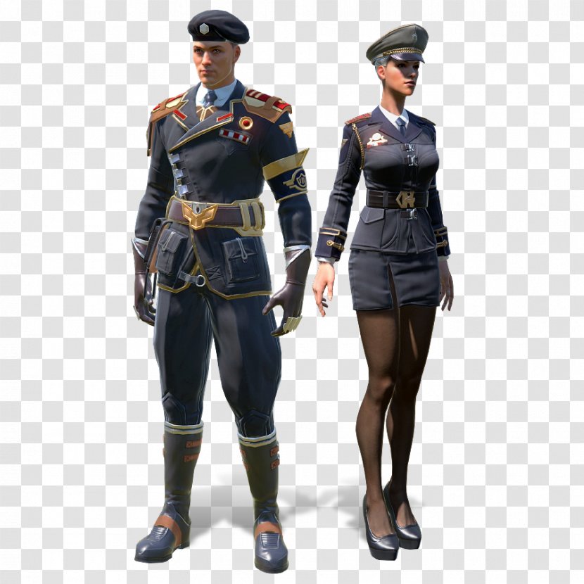 Skyforge Army Officer Military Uniform Soldier Transparent PNG