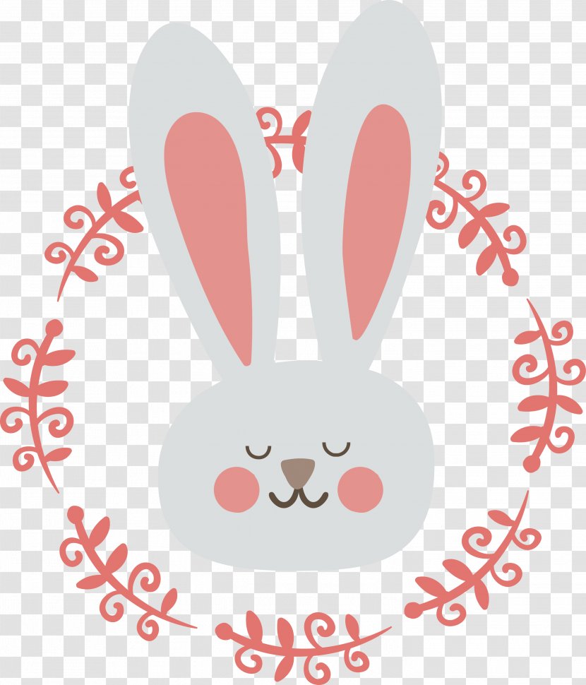 Polar Bear Christmas - Heart - Cartoon Bunny Rosette Transparent PNG