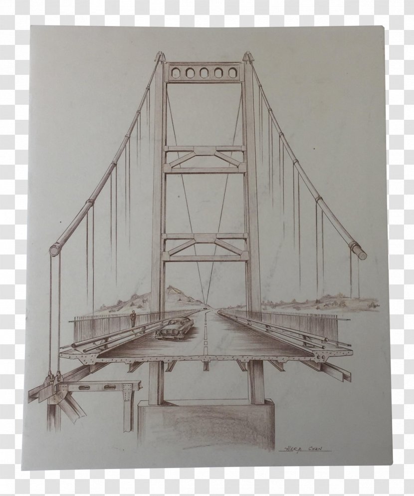Golden Gate Bridge San Francisco Bay Drawing Architecture Transparent PNG