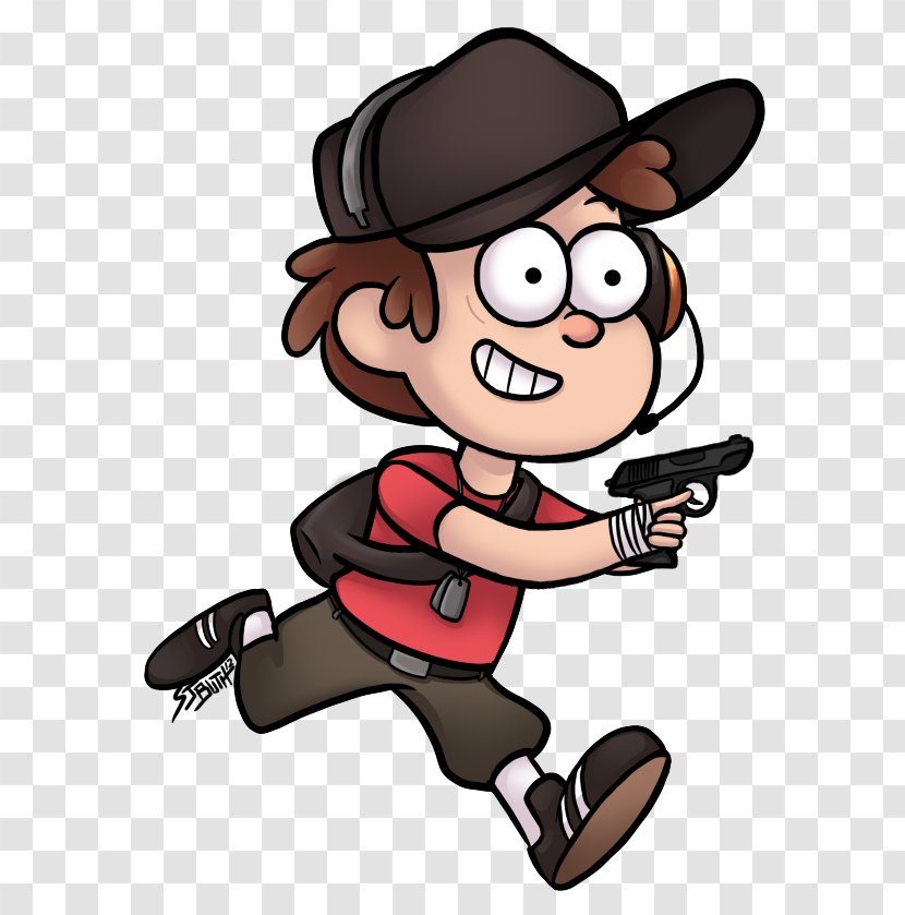 Dipper Pines Team Fortress 2 Mabel Video Game Drawing - Flower - Silhouette Transparent PNG