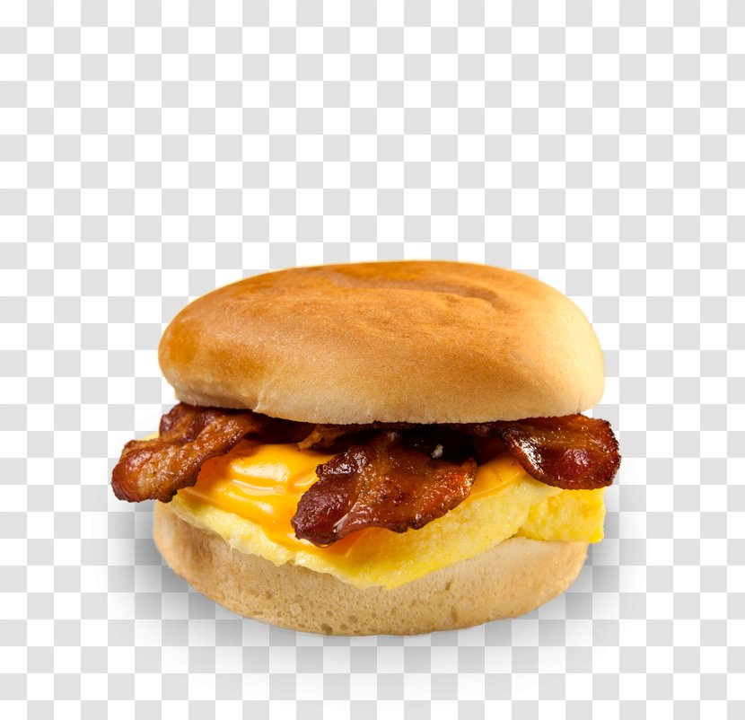 Hamburger Breakfast Sandwich Fast Food Cheeseburger Slider - Bacon Transparent PNG