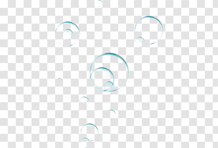 Circle Pattern - White - Blue Bubbles Transparent PNG