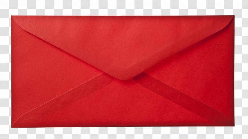 Paper Rectangle Red Square - Envelope Mail Transparent PNG