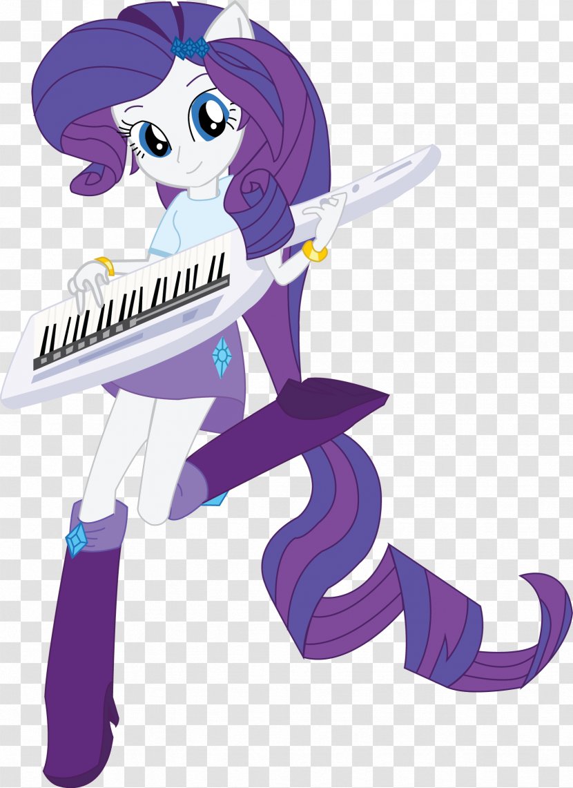 Rarity Applejack My Little Pony: Equestria Girls Sweetie Belle - Heart - Keyboard Player Transparent PNG