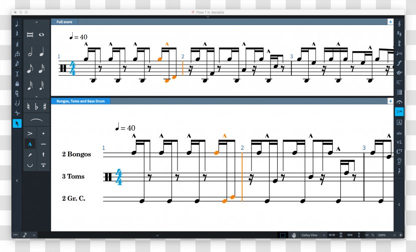Dorico Percussion Notation Drums Musical Scorewriter - Heart Transparent PNG