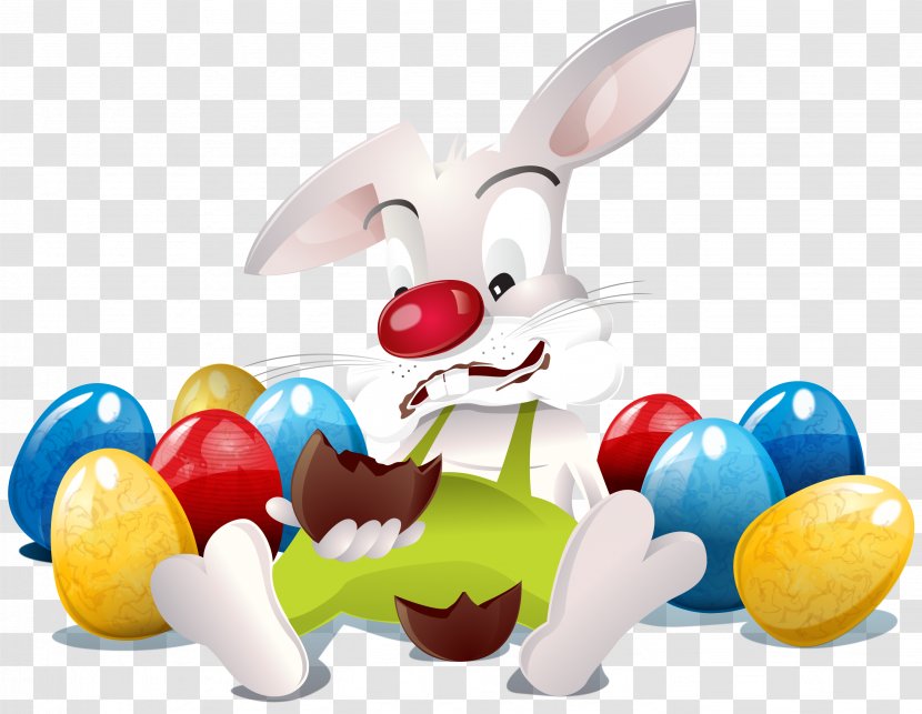 Easter Bunny Egg Rabbit - Rabits And Hares Transparent PNG