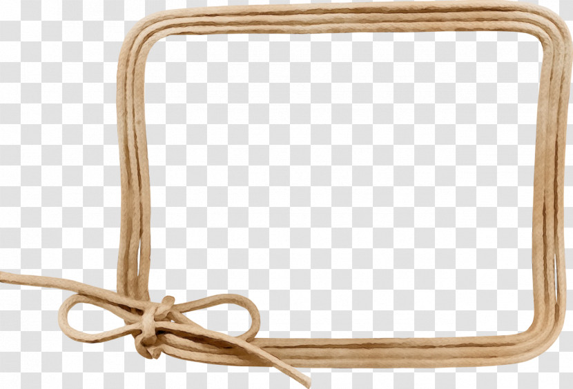 Beige Rectangle Brass Metal Transparent PNG