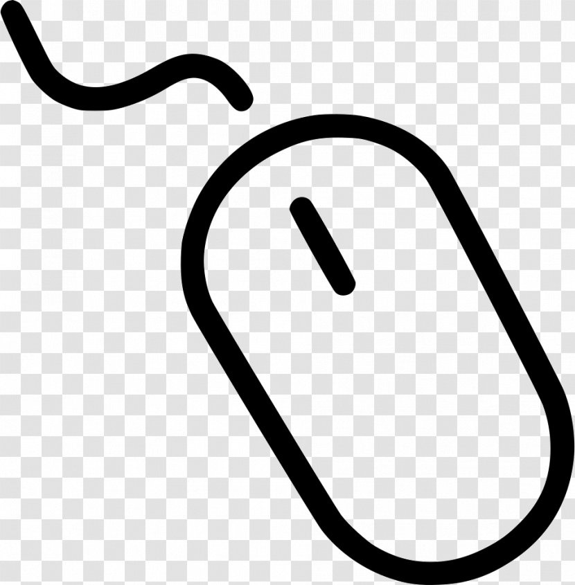 Computer Mouse Pointer - Black And White Transparent PNG