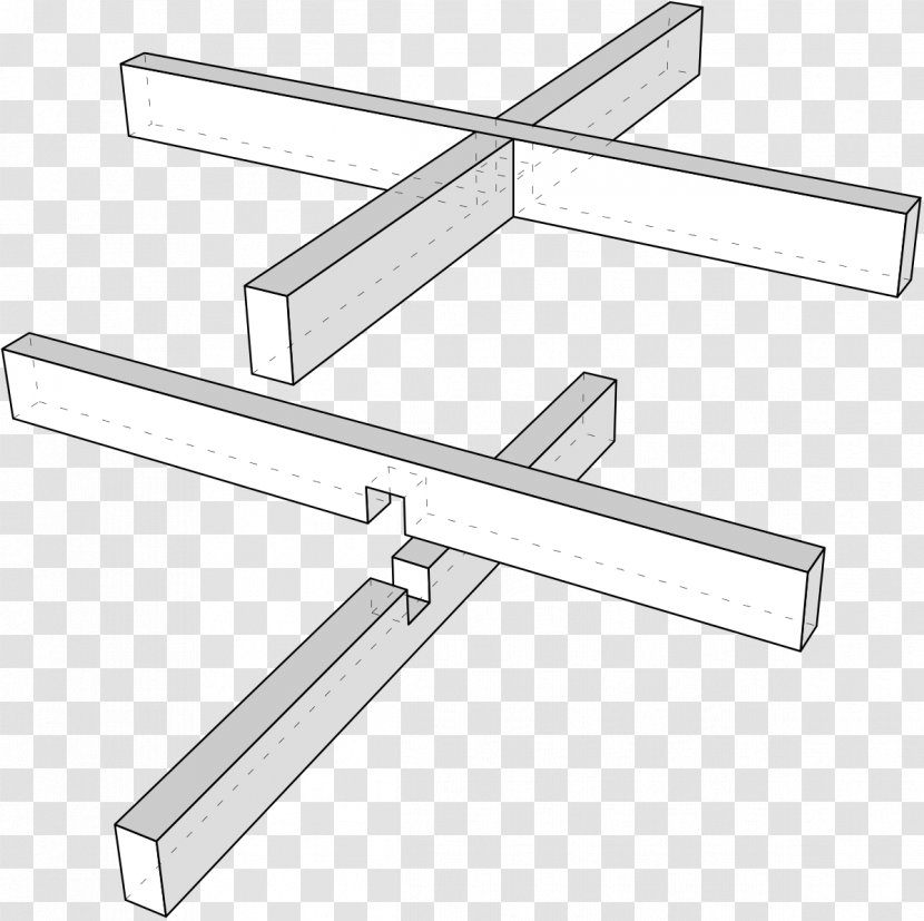Woodworking Joints Halved Joint Lap Material - Dowel Transparent PNG