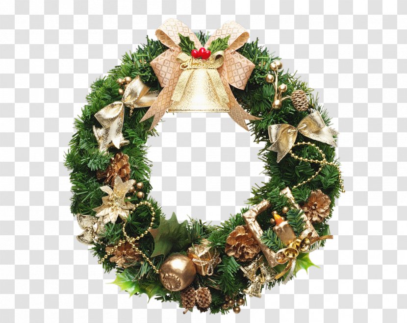 Christmas Decoration Wreath New Year Gift - Holiday - Wreaths Transparent PNG