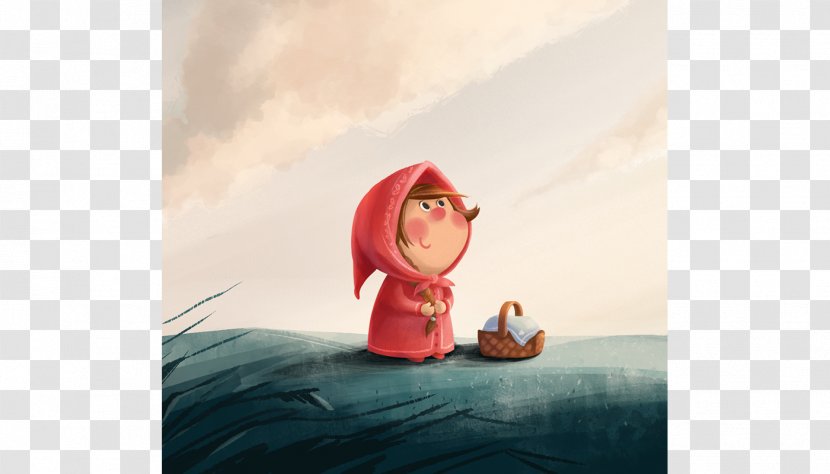 Little Red Riding Hood Fairy Tale Book Cover Desktop Wallpaper Transparent PNG