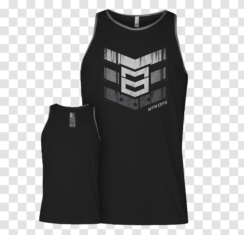 T-shirt Gilets Sleeveless Shirt Clothing - Black Transparent PNG