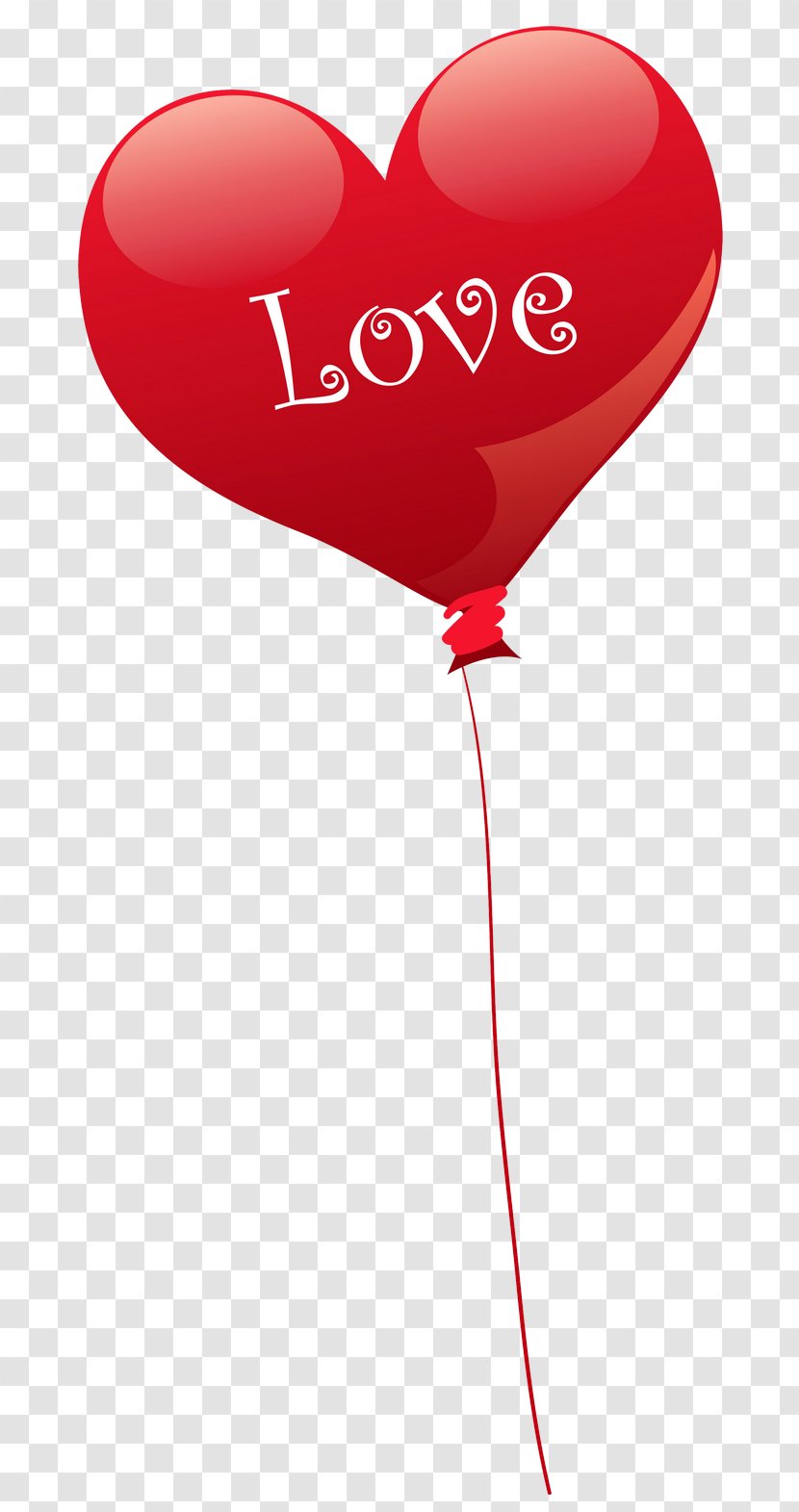 Heart Balloon Valentine's Day Clip Art - Cartoon - Transparent Love PNG Clipart Transparent PNG