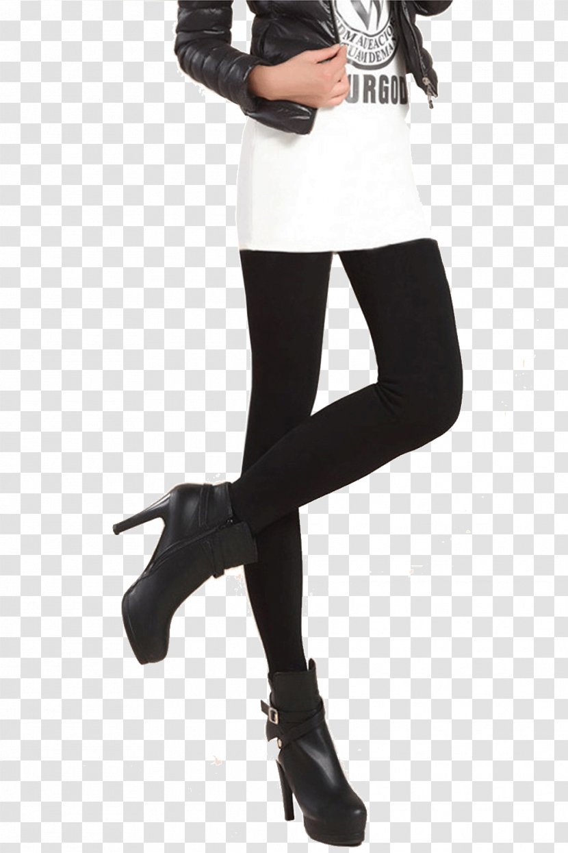 Leggings Clothing Pants Nylon Velvet - Waist - Plus Thick Transparent PNG