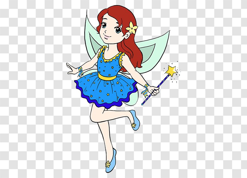 Fairy Drawing Cartoon Sketch - Beginners - The Scatters Flowers Transparent PNG