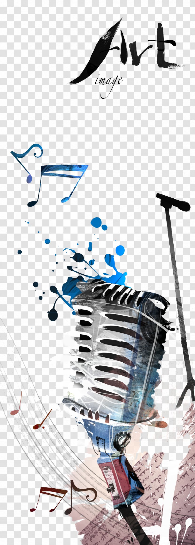 Microphone Poster Illustration - Designer Transparent PNG