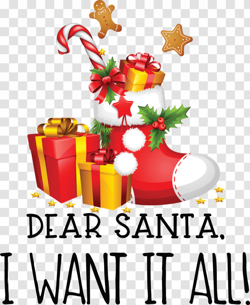 Dear Santa Christmas Transparent PNG