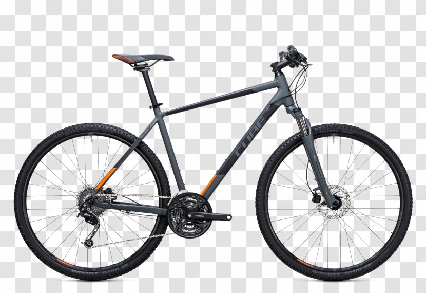 Hybrid Bicycle Mountain Bike Cyclo-cross Cycling - Saddle - Orange Curve Transparent PNG