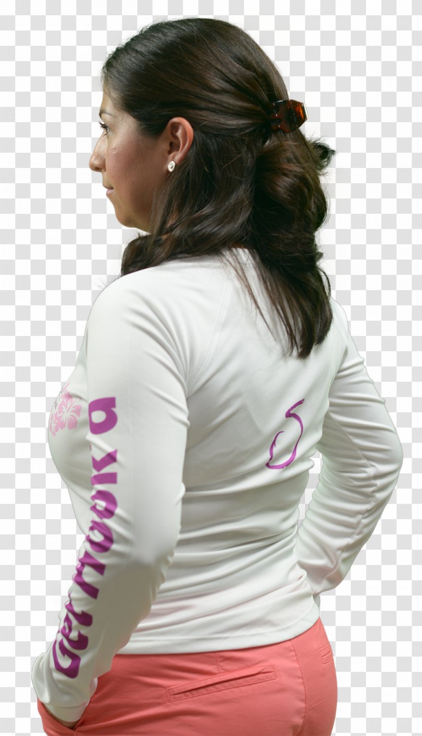 T-shirt Shoulder Pink M Sleeve Sportswear - Flower - Hawaii Posters Transparent PNG