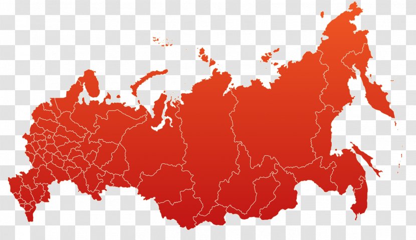 Russia Blank Map Vector - Country - Flag Background Transparent PNG