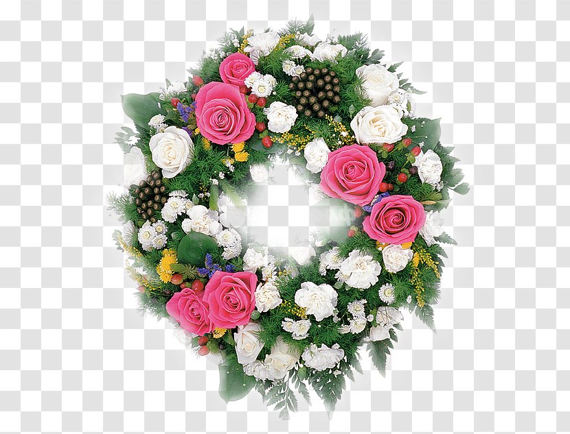 Garden Roses Wreath Floral Design Cut Flowers - Rose Order - Flower Transparent PNG