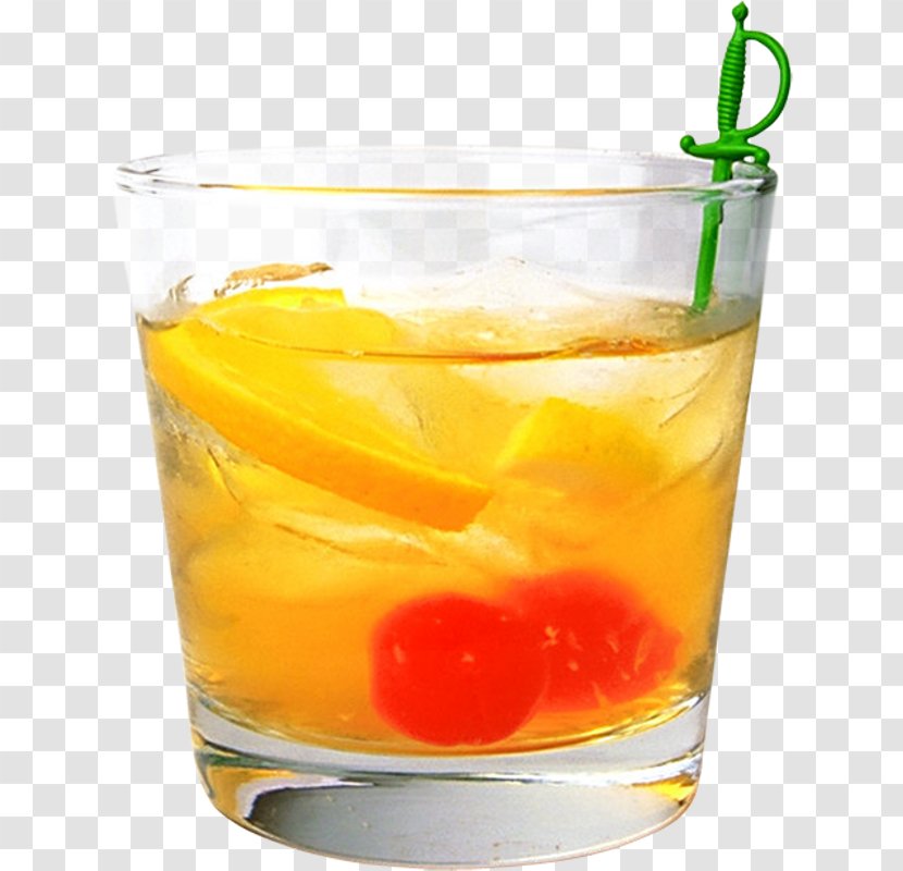 Cocktail Garnish Old Fashioned Juice Fuzzy Navel - Caipirinha Transparent PNG