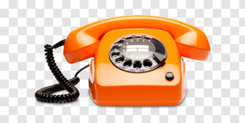 Business Telephone System Rotary Dial Atwater Malick Voice Over IP - Orange Transparent PNG