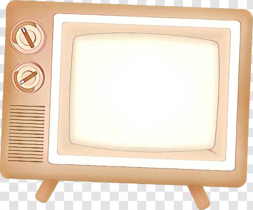 Technology Electronic Device Television Beige Screen Transparent PNG