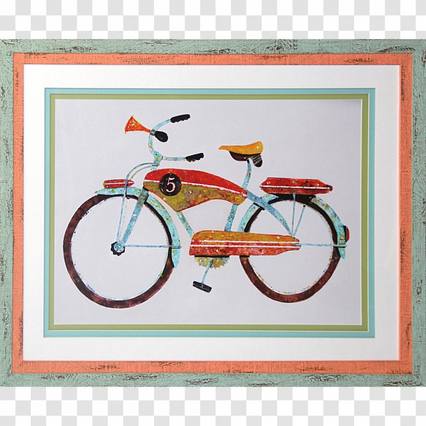 Bicycle Frames Painting Art Canvas Print - Frame Transparent PNG