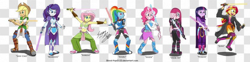 Pinkie Pie Anakin Skywalker Darth Maul Rarity Obi-Wan Kenobi - Force - Little Jedi Transparent PNG