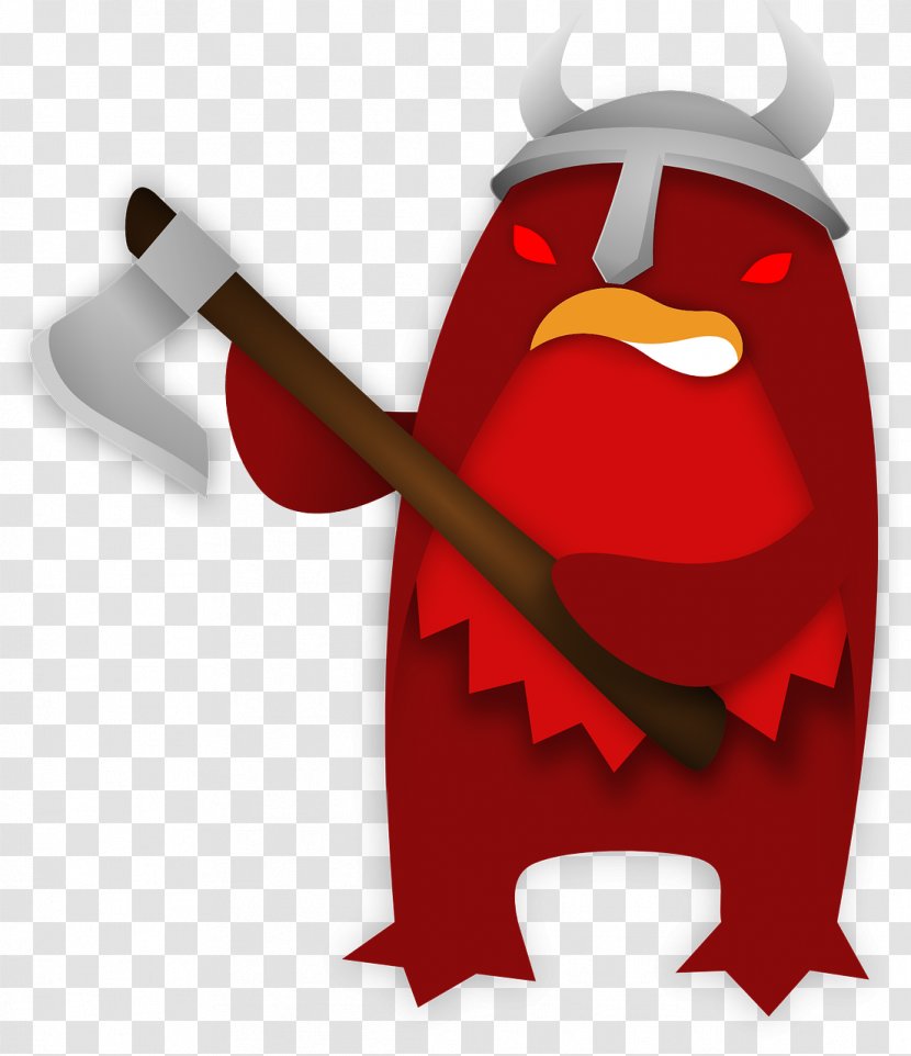 Penguin Clip Art - Red - Ax Transparent PNG