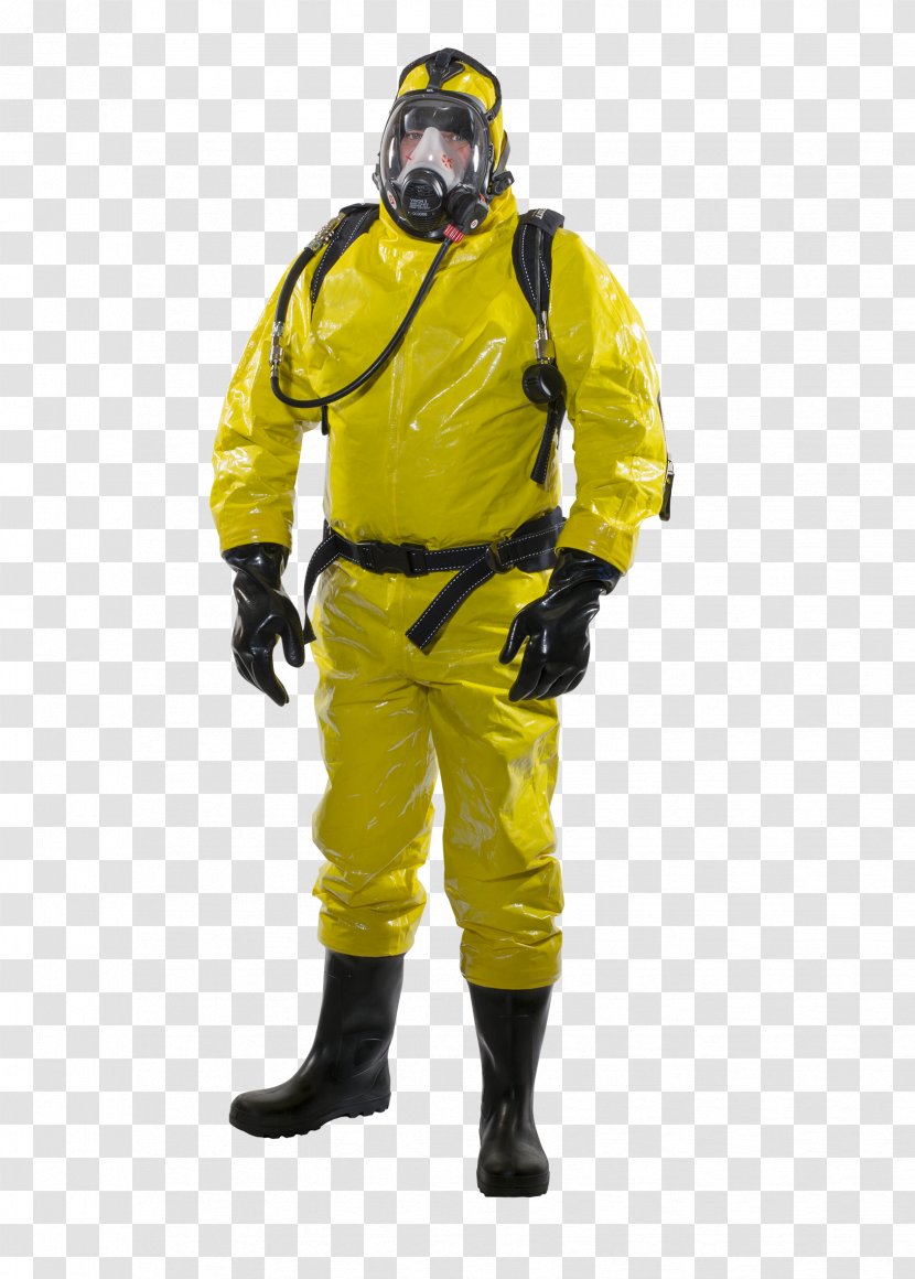 Firefighter Cartoon - Hazardous Material Suits - Jacket Diving Equipment Transparent PNG