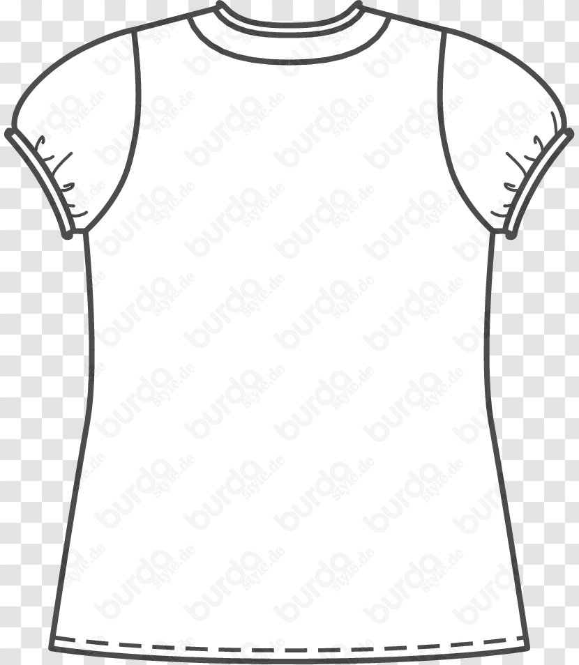 T-shirt Pattern Burda Style Fashion Blouse - Sleeve - Crepe De Chine Transparent PNG