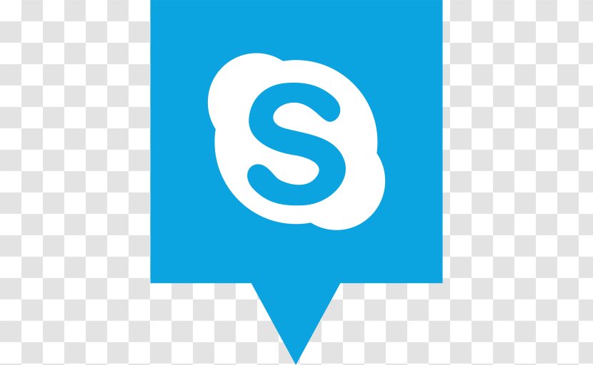 Skype For Business Social Media - Blue Transparent PNG