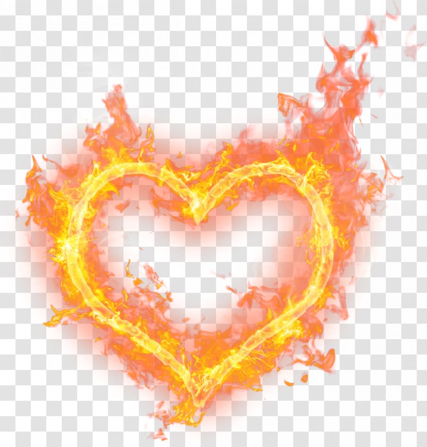 Fire Flame Love Clip Art - Firestorm - Heart Watercolor Transparent PNG