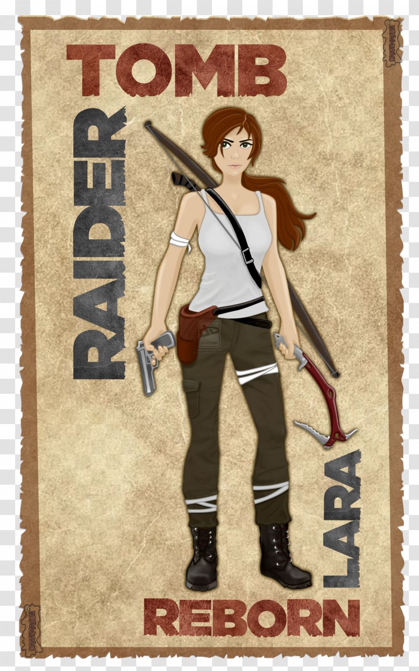 Tomb Raider Lara Croft Poster - Parchment Inc Transparent PNG