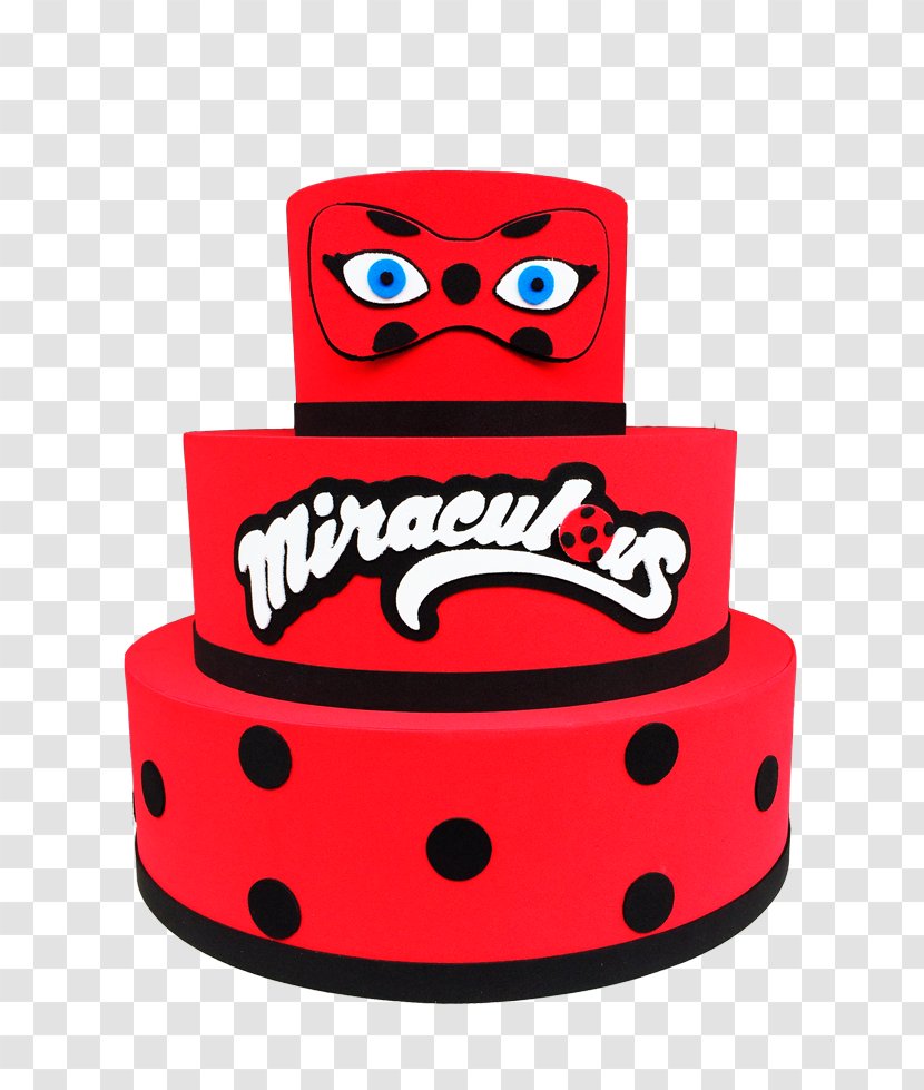 Birthday Cake Decorating Episodi Di Miraculous - Market - Le Storie Ladybug E Chat Noir FakeCake Transparent PNG