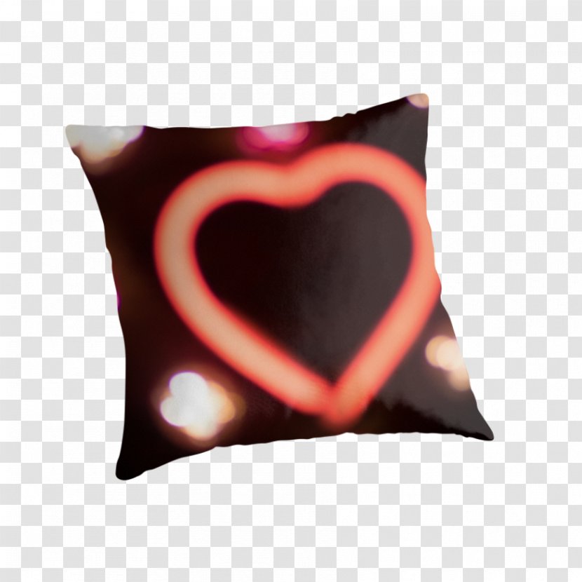Throw Pillows Cushion Maroon - Heart - Pillow Transparent PNG