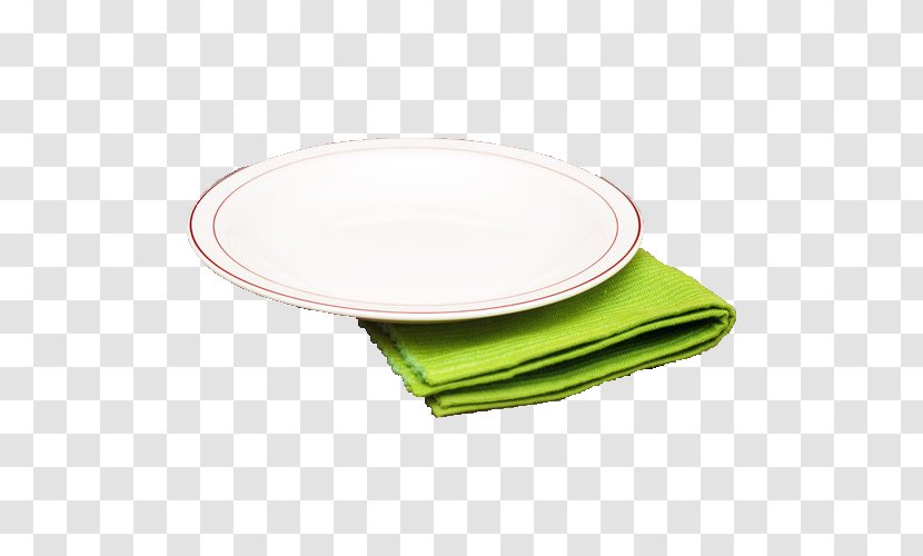 Napkin Tableware Plate - Table - Plates And Napkins Transparent PNG