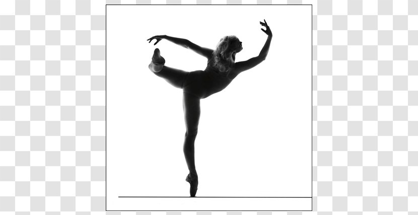 Modern Dance Silhouette Black White - Shoe - Poster Transparent PNG