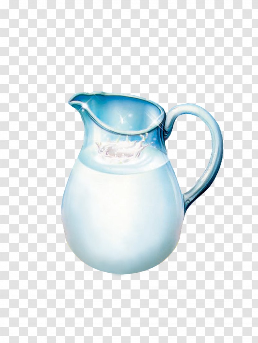 Milk Glass Drink Jug - Kettle Transparent PNG