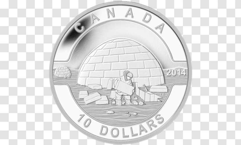 Canada Gold Coin Royal Canadian Mint Silver - Igloo Transparent PNG