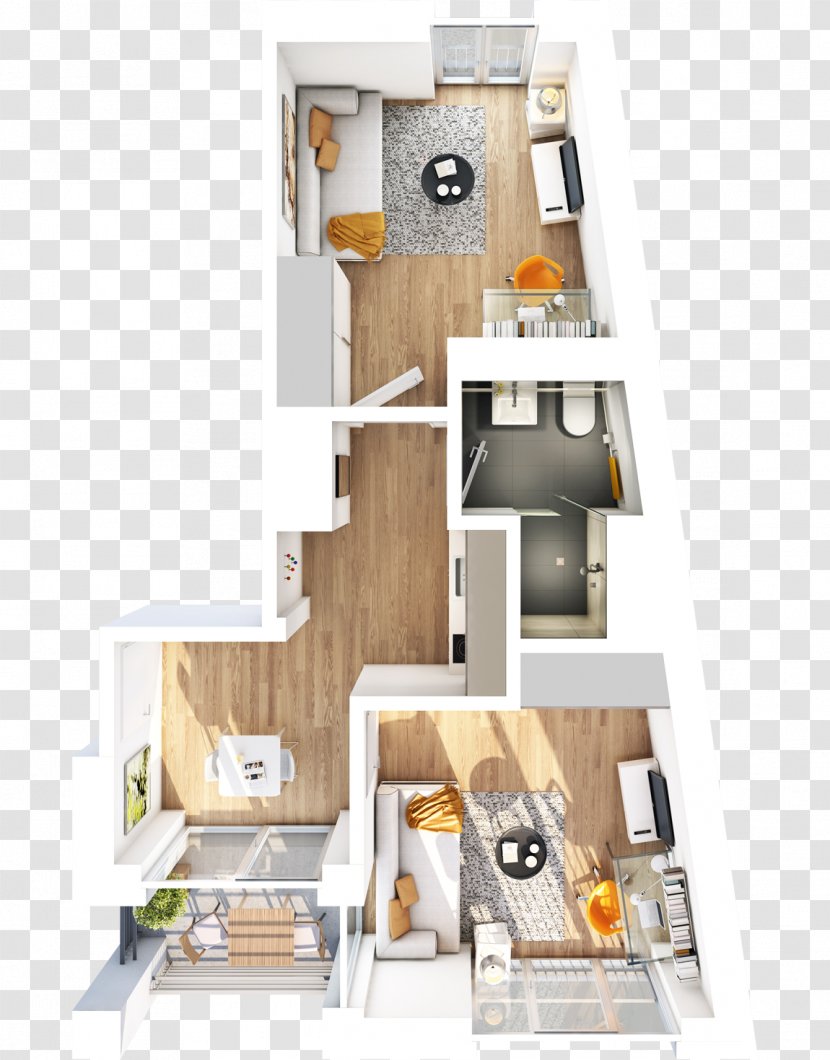 Studiosus 5 Augsburg Floor Plan Apartment Room House - Home Transparent PNG