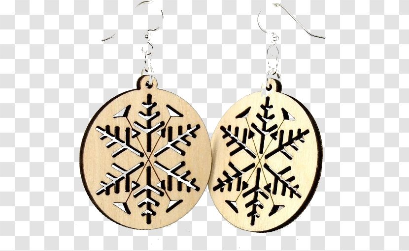 Earring Snowflake Winter - Earrings - Pendant Transparent PNG