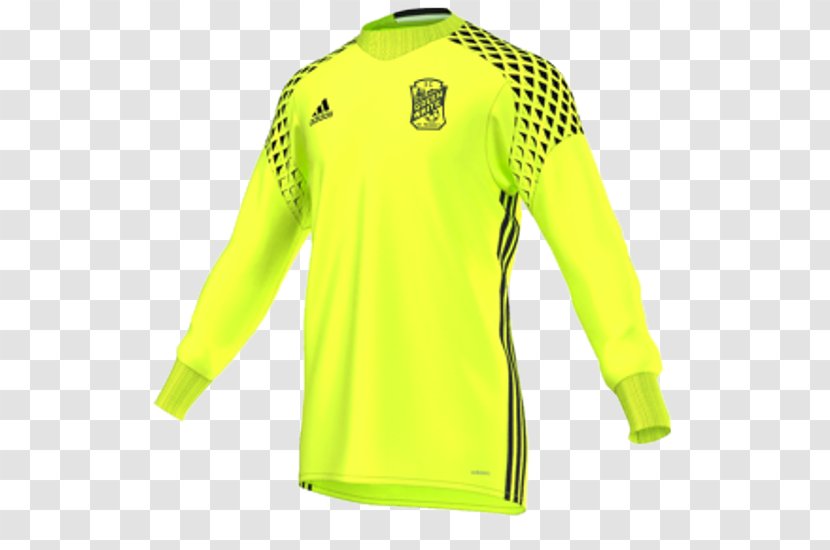 T-shirt Tracksuit Jersey Adidas Goalkeeper - Yellow Transparent PNG