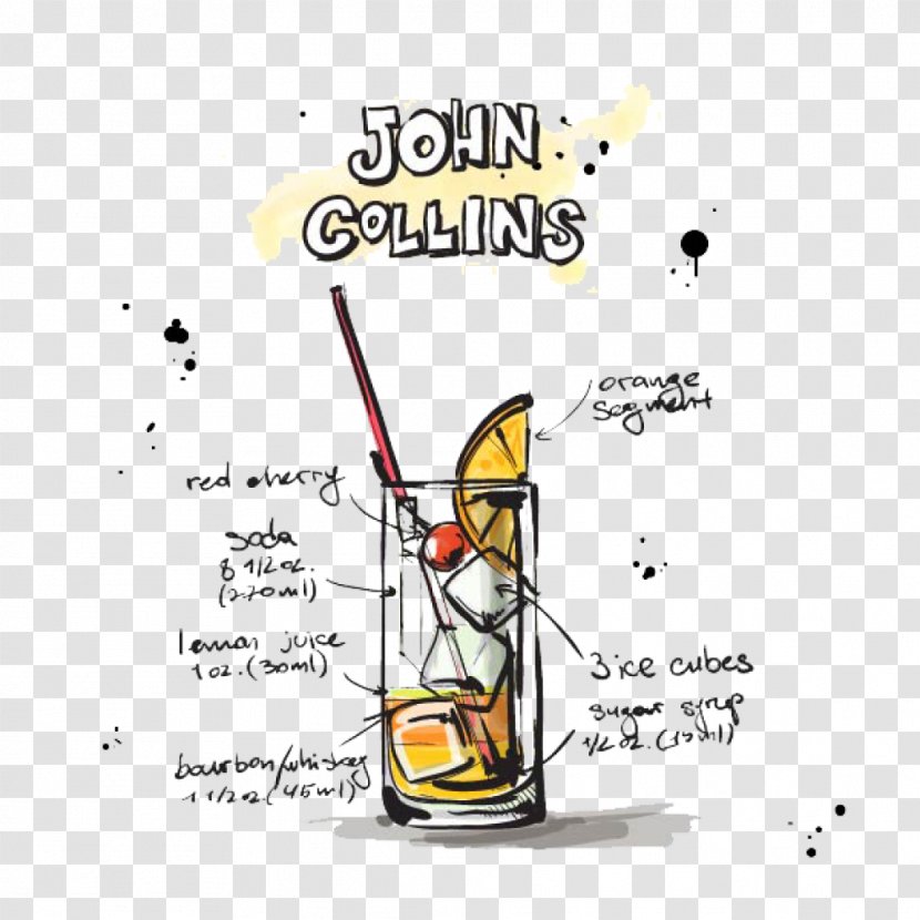 Mai Tai Cocktail John Collins Margarita Tom - Diagram Transparent PNG