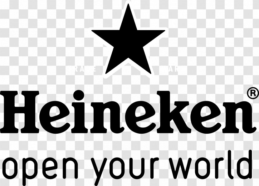 Logo Brand Heineken International Font - Black And White - Coming Soon Transparent PNG